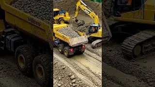 STUCKING RC TRUCKS & EXCAVATOR// RC MINING LIEBHERR  DIGGER// STONEBREAKER-AREA #rc #truck #viral