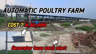 Making base for Generator and electricity cost ? |Environment Control (EC Shed PoultryFarm) 290*45ft