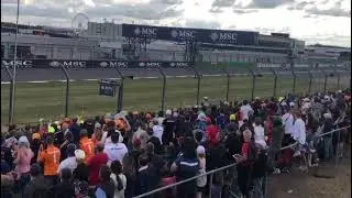 Insane battle between Hamilton and Perez #f1  #silverstone