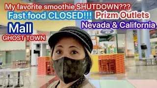 PRIZM OUTLETS ( Fast food CLOSED??? ) Border Between California and Nevada, USA