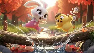 The Great Autumn Adventure of Bunny & Chick 3d cartoon for kids | bedtime story for kids