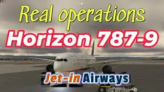 MSFS Horizon 787-9  Jet-in Airways real operations.