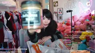 Emiru smells both of these nuts ( Bofa Deez Nutz Candle)