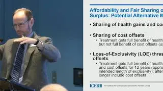 ICER Valuing a Cure Meeting: Affordability and Fair Sharing of Economic Surplus