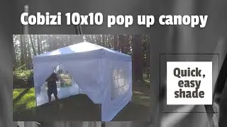 Cobizi 10x10 pop up canopy: quick, easy shade