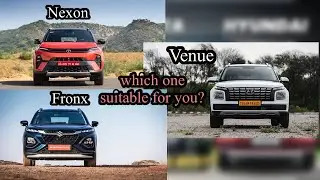 🔥Maruti Suzuki Fronx vs 🔥Hyundai Venue vs 🔥Tata Nexon dimensions, interiors specifications 😱😱😎
