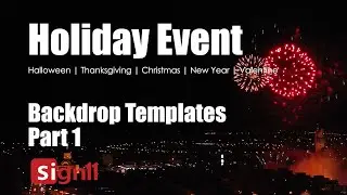 Holiday Backdrop Templates Part 1