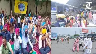 Contractual employees of Punjab Roadways, PRTC launch indefinite strike