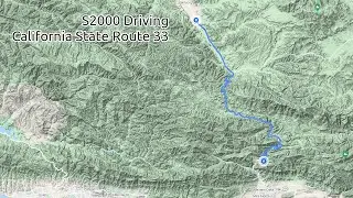 Driving CA State Route 33 in a Honda S2000 (2016)