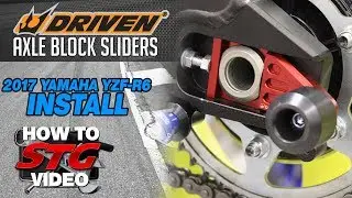 Driven 2017 Yamaha R6 Axle Block Sliders Install | Sportbiketrackgear.com
