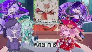 Genshin impact react to aether as zoro | Onepiece | Strawhat | luffy | Gacha life