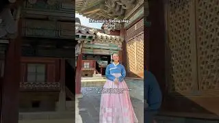 She&rsquo;s a 1750&lsquo;s influencer from the Joseon Dynasty💅🏼🇰🇷#vlog #PalaceVlog #hanbok #influencer #한복