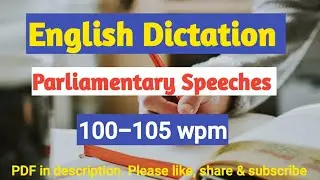 100-105 WPM||ENGLISH STENO DICTATION
