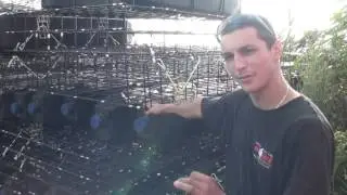 Oyster Trap  Builder Checks Out His Work , Long Island Fairhaven, MA
