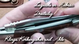 Laguiole en Aubrac dreiteilig - Klinge, Korkenzieher und Ahle/Thuja - schon etwas besonderes!