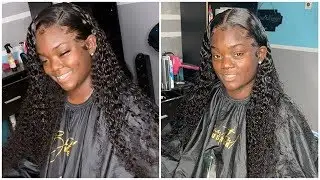 1month update 😻Touch up and Restyle on A Curly lace wig😻|Julia hair