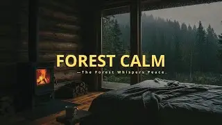 Peaceful Rain in Wooden Cabin  Pure Calm Ambience for Sleep & Relaxation