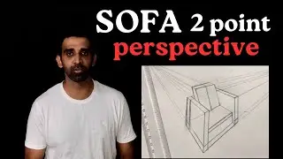 how to draw sofa in 2 point perspective #tamil #share #draw #drawing #viral #reels #video #views
