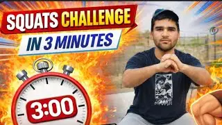 Squats challenge in 3 minutes😤लक्षय आज़ फिर से जित गया 🥵⏰