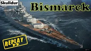 Bismarck (145k DMG) Gameplay // World of Warships Gastreplay