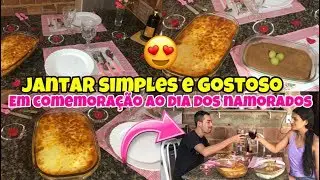 JANTAR ROMÂNTICO ESPECIAL DIA DOS NAMORADOS, SIMPLES E ECONÔMICO | FEAT  CASANDO AOS 14
