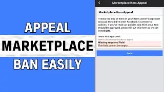 How to Appeal a Marketplace Ban | Get Unbanned From FB Marketplace (2025)