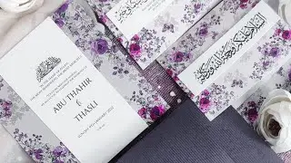 Save The Date Abu Thahir & Thasli #shorts #wedding #invitation #card #design #calligraphy #save #diy