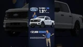 Get 1.9% APR PLUS $2,000 in incentives on a 2024 Ford F-150, through 01/02/25.
