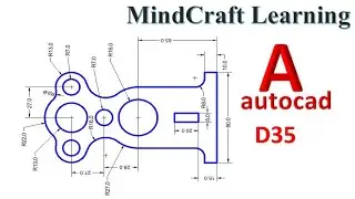 AutoCAD 2d practice drawing D35 #automobile #autocad2d #cadsoftware #art #anime