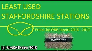 Staffordshire Least Used Station No. 9 - Rugeley Town