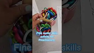 Coloring,  cutting and pasting activity for Preschoolers #artsandcrafts #finemotorskills