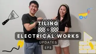 (Updates) Tiling and electrical works | 4-Room HDB BTO Home Renovation🏠 EP5 | 有进展了！瓷砖和电工的最新更新📐🔌⚡️
