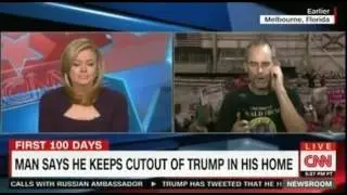 Trump invites Gene Huber to speak at Campaign Rally in Florida   Huber calls out CNN at the end