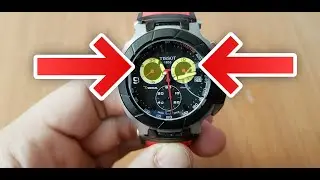 How To Setup Chronograph In Tissot Trace  - كيفية ظبط عدادات ساعة تيسوت تي ريس