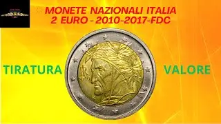2  euro  ITALIA in circolazione 2010 2017 #coin #numismatica #coins #numismatics #euro #2euro
