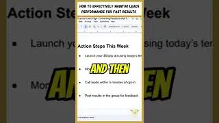 How to effectively monitor leads performance for fast results #breakfreeagent