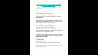 EMS Operations Practice Exam Questions with Correct Answers168