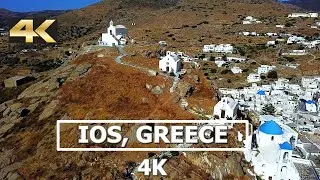 Ios island, Greece 4K Drone