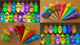 Making Slime with FUN BALLOONS and Piping Bags! Most Relaxing Slime Video#ASMR #517