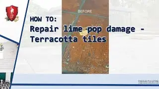 LTP - How to repair lime pop damage - Terracotta tiles