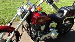 1984 Harley Davidson FXST Softail, First Year, Candy Red, Kickstart, Chain Drive EVO