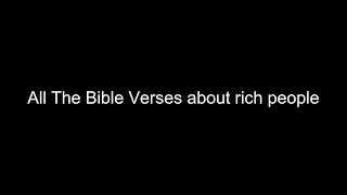 What does the Bible Say About rich people - All the Bible Verses About rich people