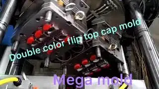double color flip top cap mold made by China mold factory