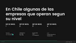 Conectividad global y nivel de ISPs