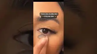 Freshlook Colorbleds Sterling Gray Contact Lenses - Before And After