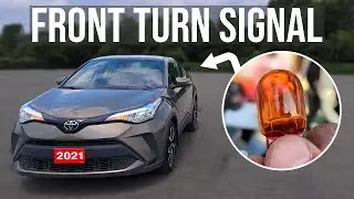 How to Replace Front Turn Signal Bulb - Toyota C-HR (2018-2022)