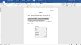 How to Apply Hanging Indent in Word 2016