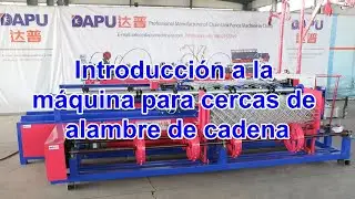 Introducción a la máquina para cercas de alambre de cadena