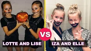 Famous Lotte and lise Vs Iza and Elle - Battle Tik Tok Compilation 2018