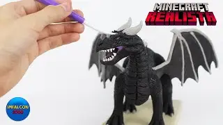 Como hacer al Drag&oacute;n Del END (Minecraft Realista) de Plastilina